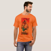 Ethiopisch Man in Turban Pesting Tea T-shirt (Voorkant volledig)