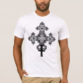 Ethiopisch-orthodox kruis met de leeuw van Juda T-shirt (Voorkant)