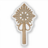 Ethiopisch-orthodox kruisroosterwerk  sticker (Voorkant)