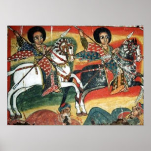 Ethiopisch orthodox Tewahedo Church Painting Poste Poster