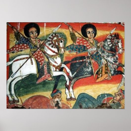 Ethiopisch orthodox Tewahedo Church Painting Poste Poster (Voorkant)