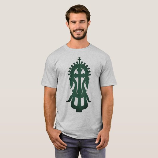 Ethiopisch-orthodoxe Tewahedo Cross T-shirt (Voorkant volledig)