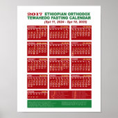 Ethiopisch-orthodoxe vastenkalender 2017 poster (Voorkant)