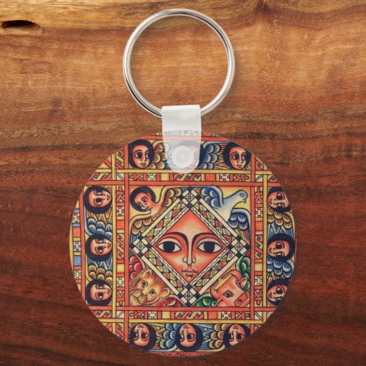 Ethiopisch pictogram sleutelhanger (Voorkant)