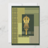 Ethiopisch processiekruis feestdagenkaart (Voorkant)