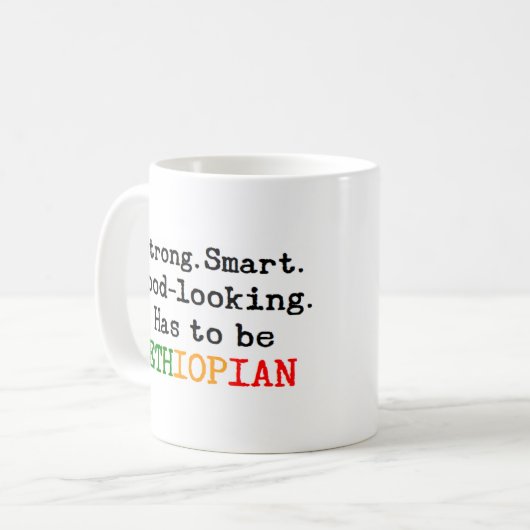 ethiopisch sterk koffiemok (Voorkant links)