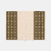 Ethiopisch Tebeb Patroon Fleece Deken (Voorkant (Horizontaal))