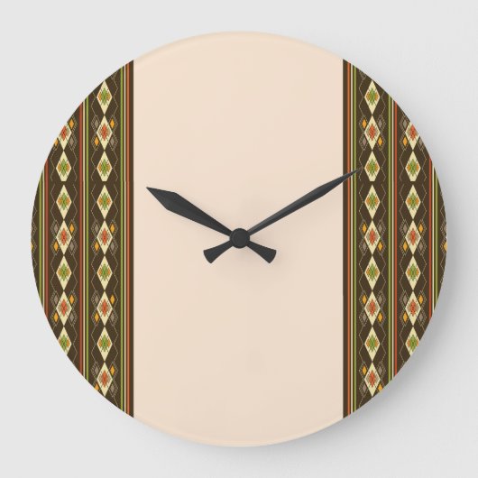 Ethiopisch Tebeb Patroon Grote Klok (Voorkant)