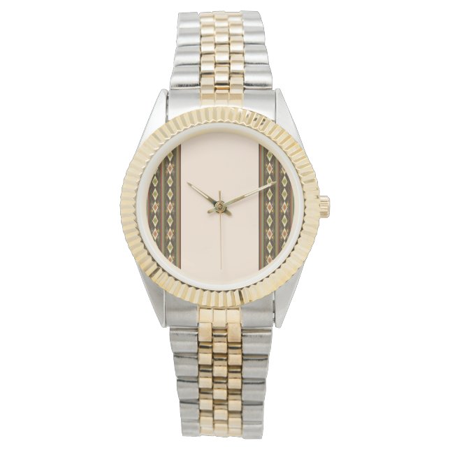 Ethiopisch Tebeb Patroon Horloge (Voorkant)