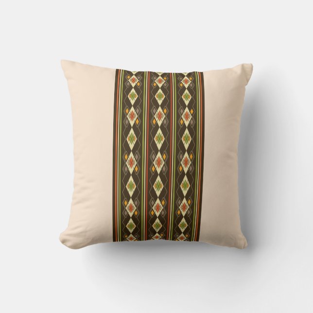 Ethiopisch Tebeb Patroon Kussen (Voorkant)