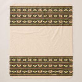 Ethiopisch Tebeb Patroon Sherpa Deken