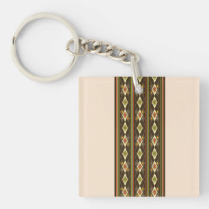 Ethiopisch Tebeb Patroon Sleutelhanger