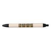 Ethiopisch Tebeb Patroon Zwarte Inkt Pen (Voorkant)