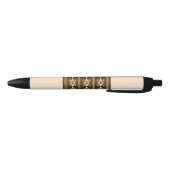 Ethiopisch Tebeb Patroon Zwarte Inkt Pen (Bodem)