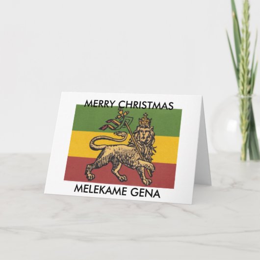 ETHIOPISCH WENSKAART FEESTDAGEN KAART (Voorkant)