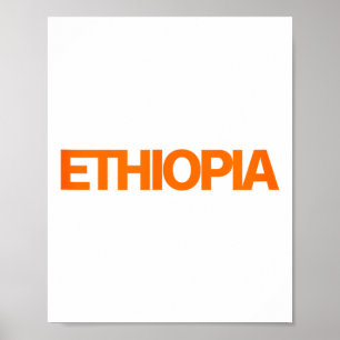 Ethiopisch Wit T-shirt.png  Poster