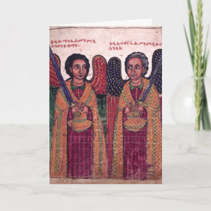 Ethiopische Aartsengels Michael en Gabriel Feestdagen Kaart
