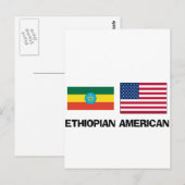 Ethiopische Amerikaan Briefkaart (Voorkant / Achterkant)