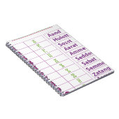 Ethiopische/Amerikaanse cijfers Notitieboek (Rechterzijde)