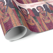 Ethiopische Archangels Michael en Gabriel Kerstmis Cadeaupapier (Rol Hoek)