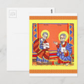 Ethiopische Bijbel-Saint-Luke-Saint-John Briefkaart (Voorkant / Achterkant)