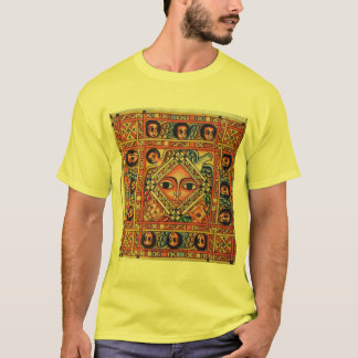 Ethiopische bijbelkerk schilderen - Geel T-shirt