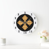 Ethiopische bijbeltijd - ronde (grote) wandklok (Huis)