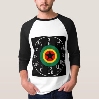 Ethiopische BLK Star Clock - Amharic-English Numbe T-shirt