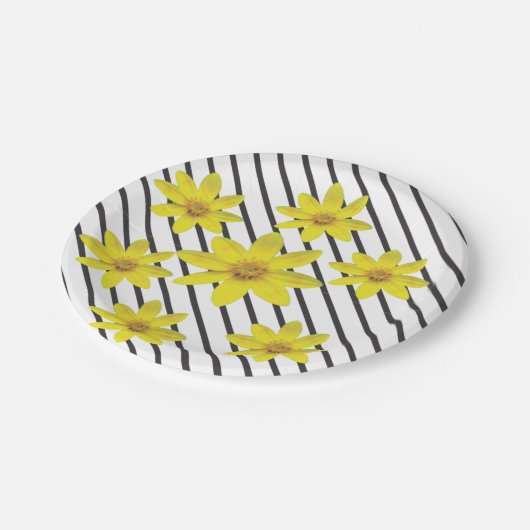 Ethiopische bloemenbord papieren bordje (Gekanteld)