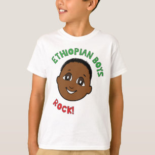 Ethiopische boys Rock! T-shirt