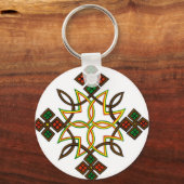 Ethiopische Cross Button Sleutelhangers, T-Shirts Sleutelhanger (Voorkant)
