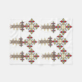 Ethiopische Cross Fleece Blanket Deken (Voorkant (Horizontaal))