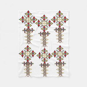 Ethiopische Cross Fleece Blanket Deken