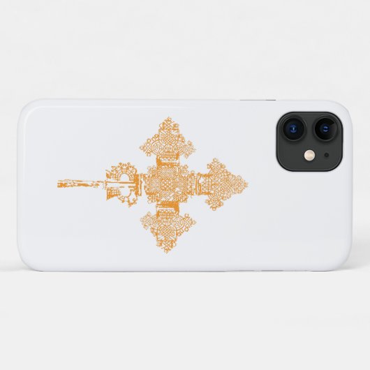 Ethiopische Cross iPhone Case (Achterkant (horizontaal))