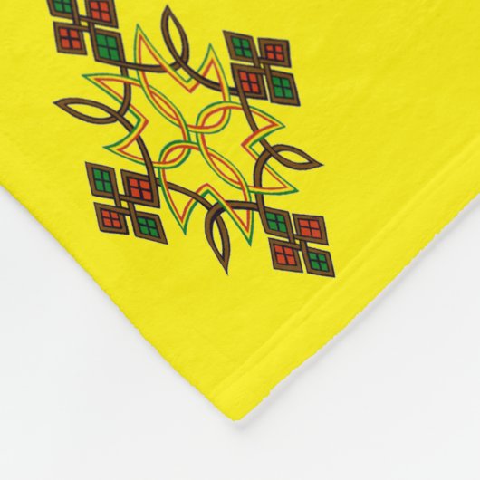 Ethiopische Cross Meskel Fleece Blanket (Hoek)