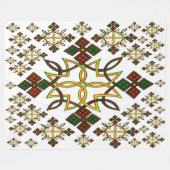 Ethiopische Cross Meskel Fleece Blanket (Voorkant (Horizontaal))