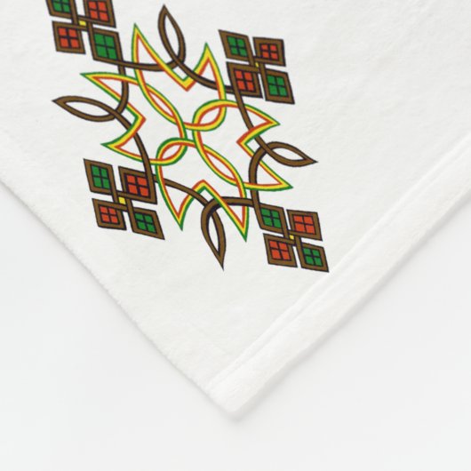 Ethiopische Cross Meskel Fleece Blanket (Hoek)