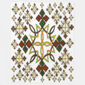 Ethiopische Cross Meskel Fleece Blanket Deken (Voorkant)