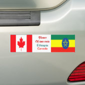 Ethiopische en canadese bumperstickers (Op auto)