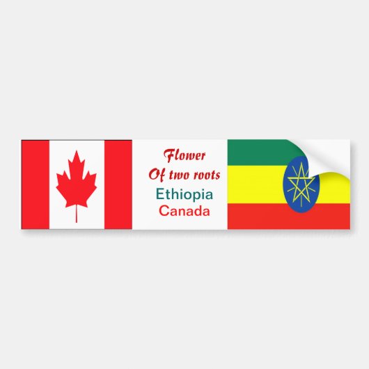 Ethiopische en canadese bumperstickers (Voorkant)
