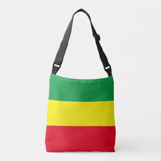 Ethiopische en Rasta Vlag Crossbody Tas (Voorkant)