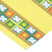 Ethiopische gele kunstgrens medium tafelloper (Hoek)