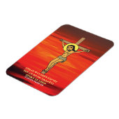 Ethiopische Goede Vrijdag Jezus op de Cross Magnet Magneet (Linkerzijde)