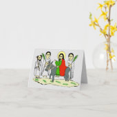 Ethiopische icoon Palm Sunday Kaart (Gele Bloem)