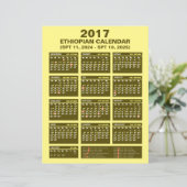 Ethiopische kalender Converter SPT 2024 tot 2025 (Staand voorkant)