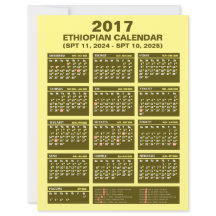 Ethiopische kalender Converter SPT 2024 tot 2025