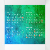 Ethiopische kalender drieluik kaart (Binnenkant midden)