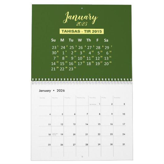 Ethiopische kalender & Gregorian kalender 2023 (Jan 2026)