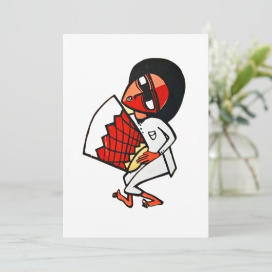 Ethiopische Kebero Kaart (Staand voorkant)