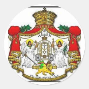 Ethiopische keizerlijke wapenschild stickers